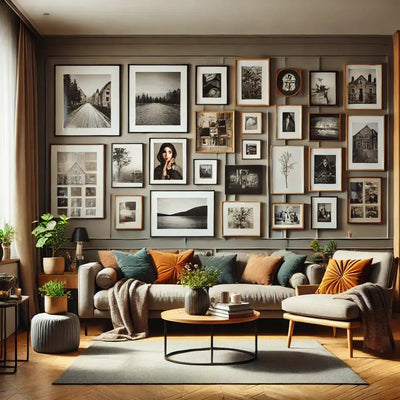 How to arrange a photo gallery wall?