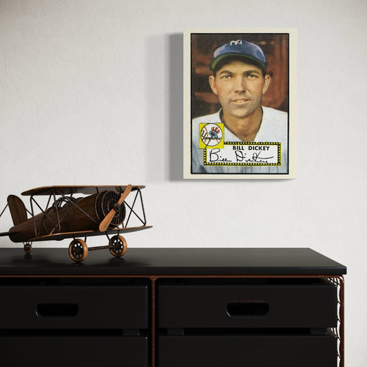 Bill Dickey Yankees Baseball Card Print - MySmileTiles