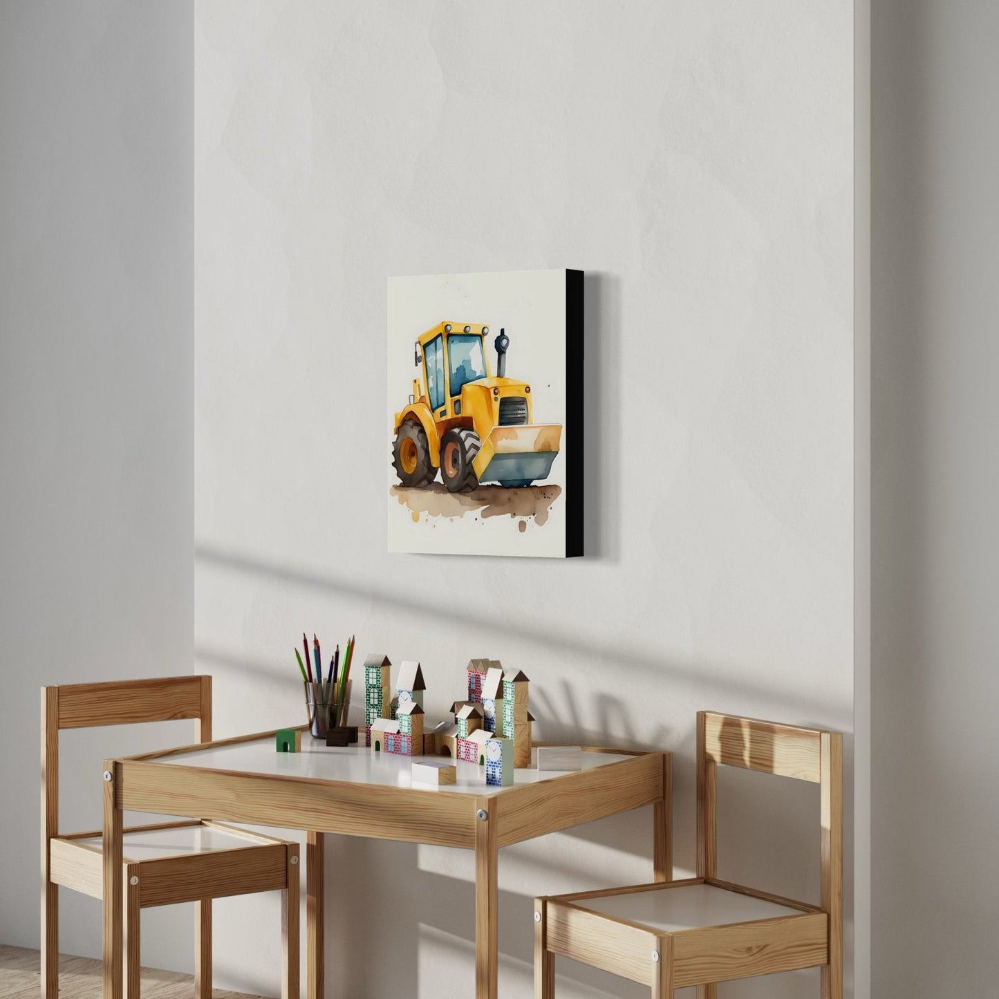 Cartoon Bulldozer Artwork - MySmileTiles