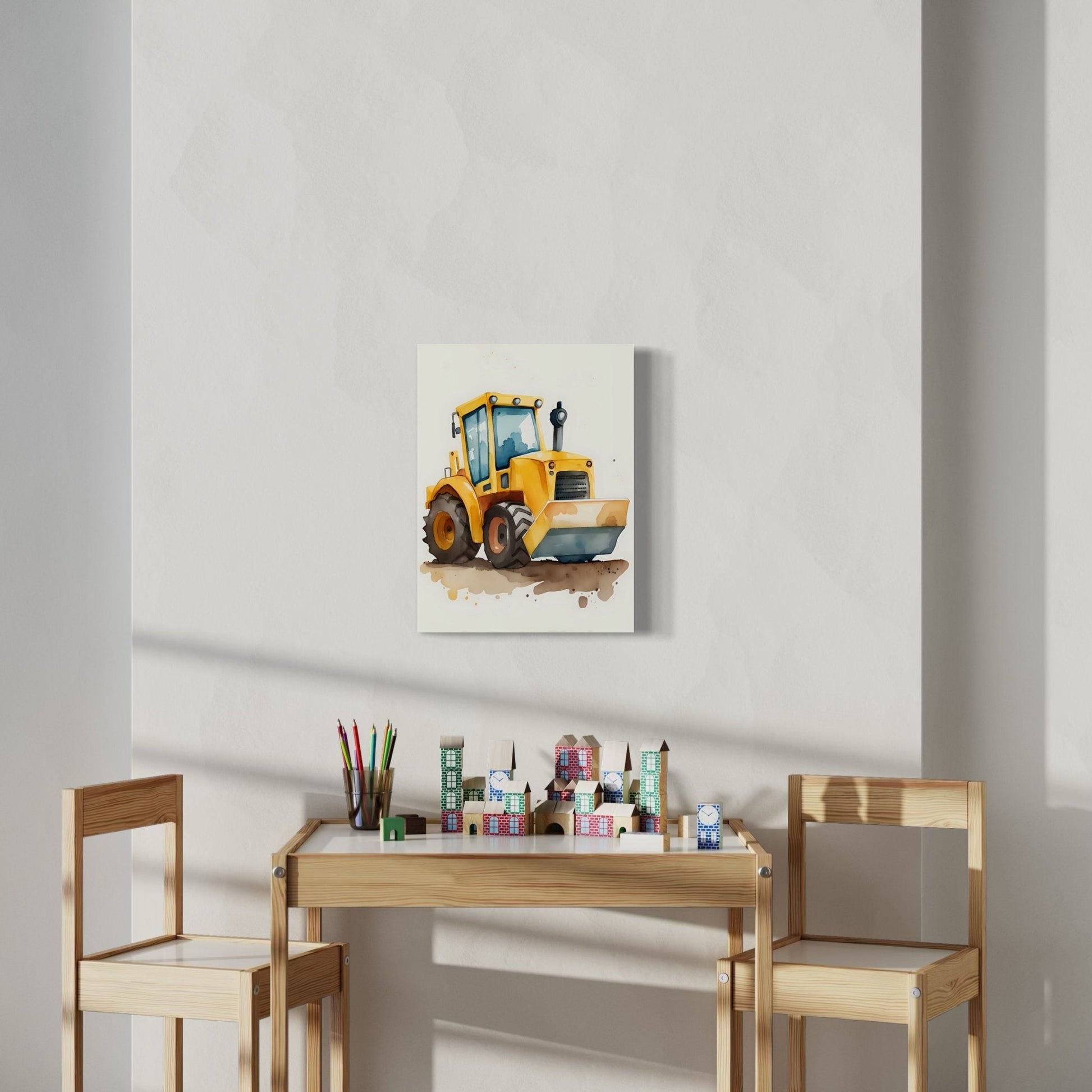 Cartoon Bulldozer Artwork - MySmileTiles