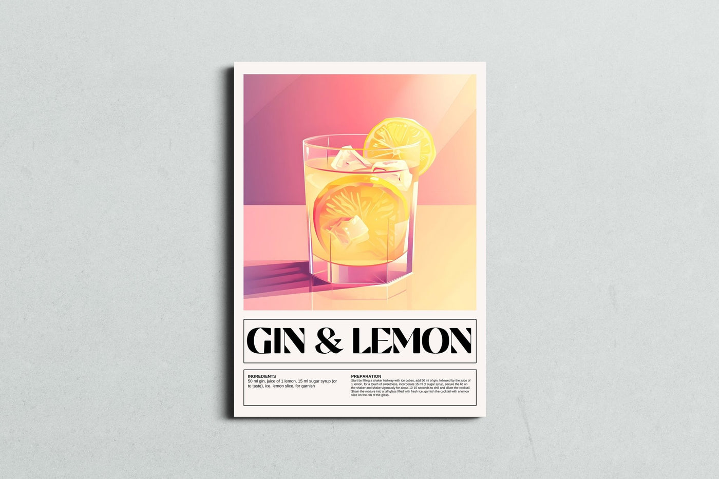 Golden Hour Gin & Lemon - MySmileTiles