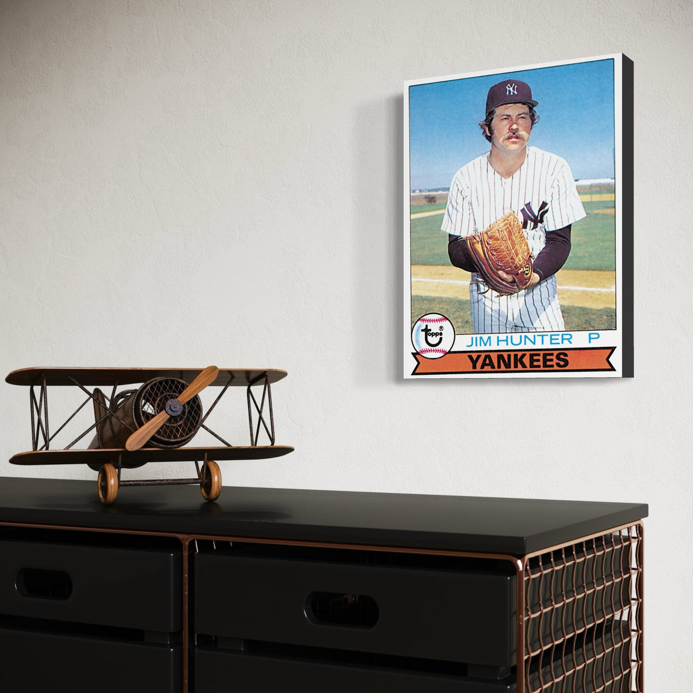 Jim Hunter New York Yankees Baseball Card - MySmileTiles