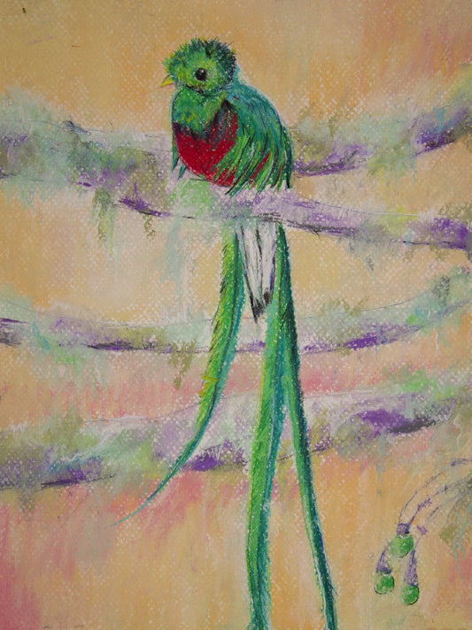 Quartz the Quetzal - Animal Joy Original Art - MySmileTiles