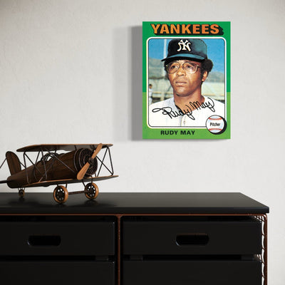 Rudy May New York Yankees Baseball Card - MySmileTiles