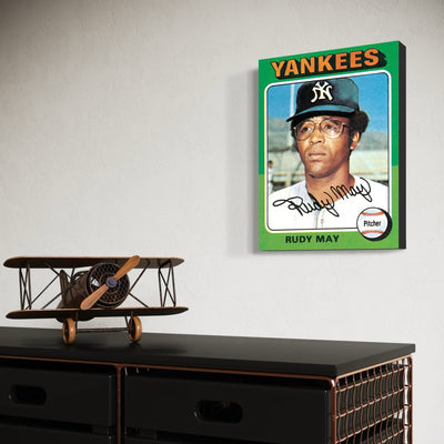 Rudy May New York Yankees Baseball Card - MySmileTiles