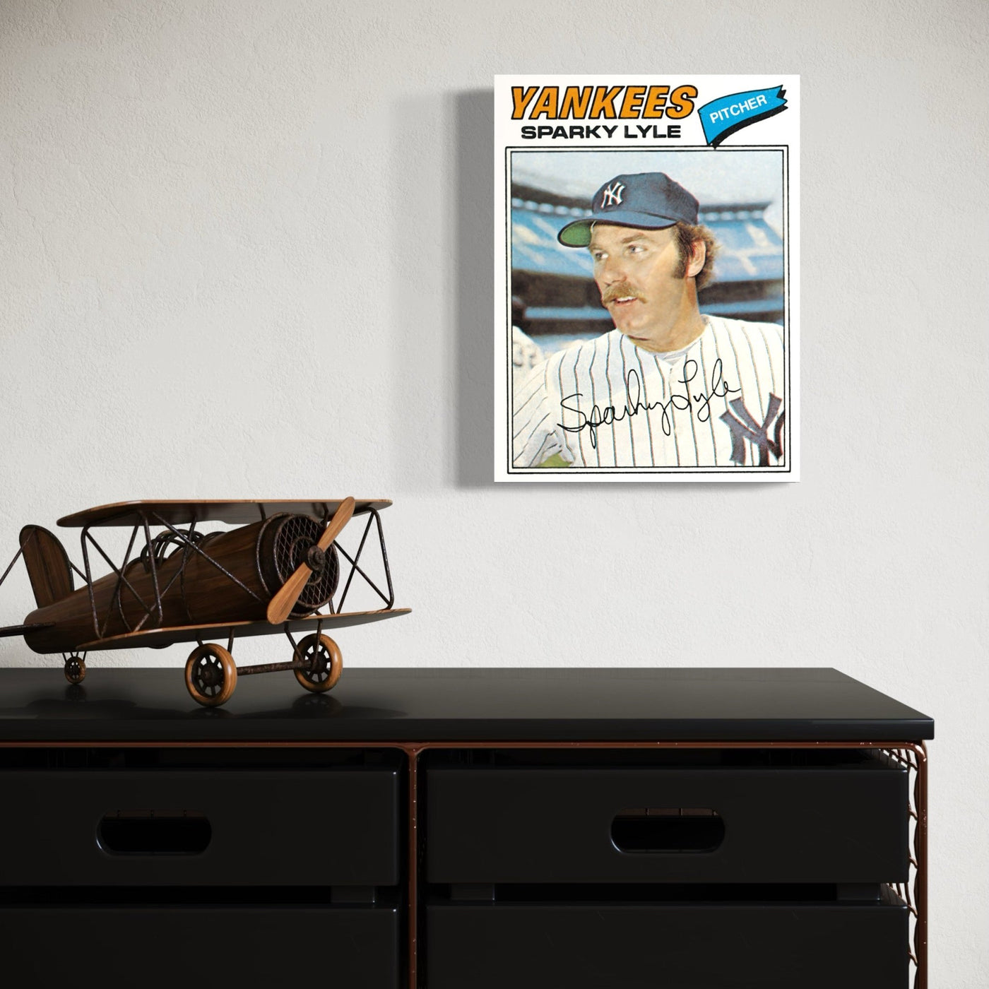 Sparky Lyle New York Yankees Baseball Card - MySmileTiles