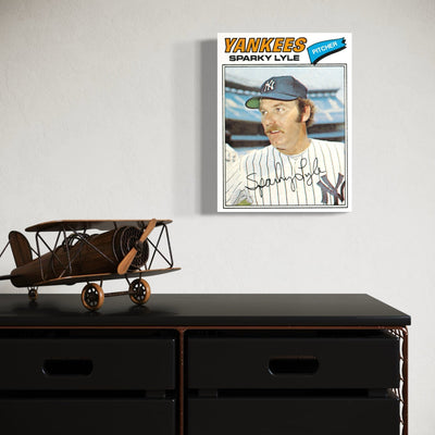Sparky Lyle New York Yankees Baseball Card - MySmileTiles