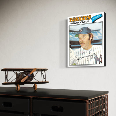 Sparky Lyle New York Yankees Baseball Card - MySmileTiles
