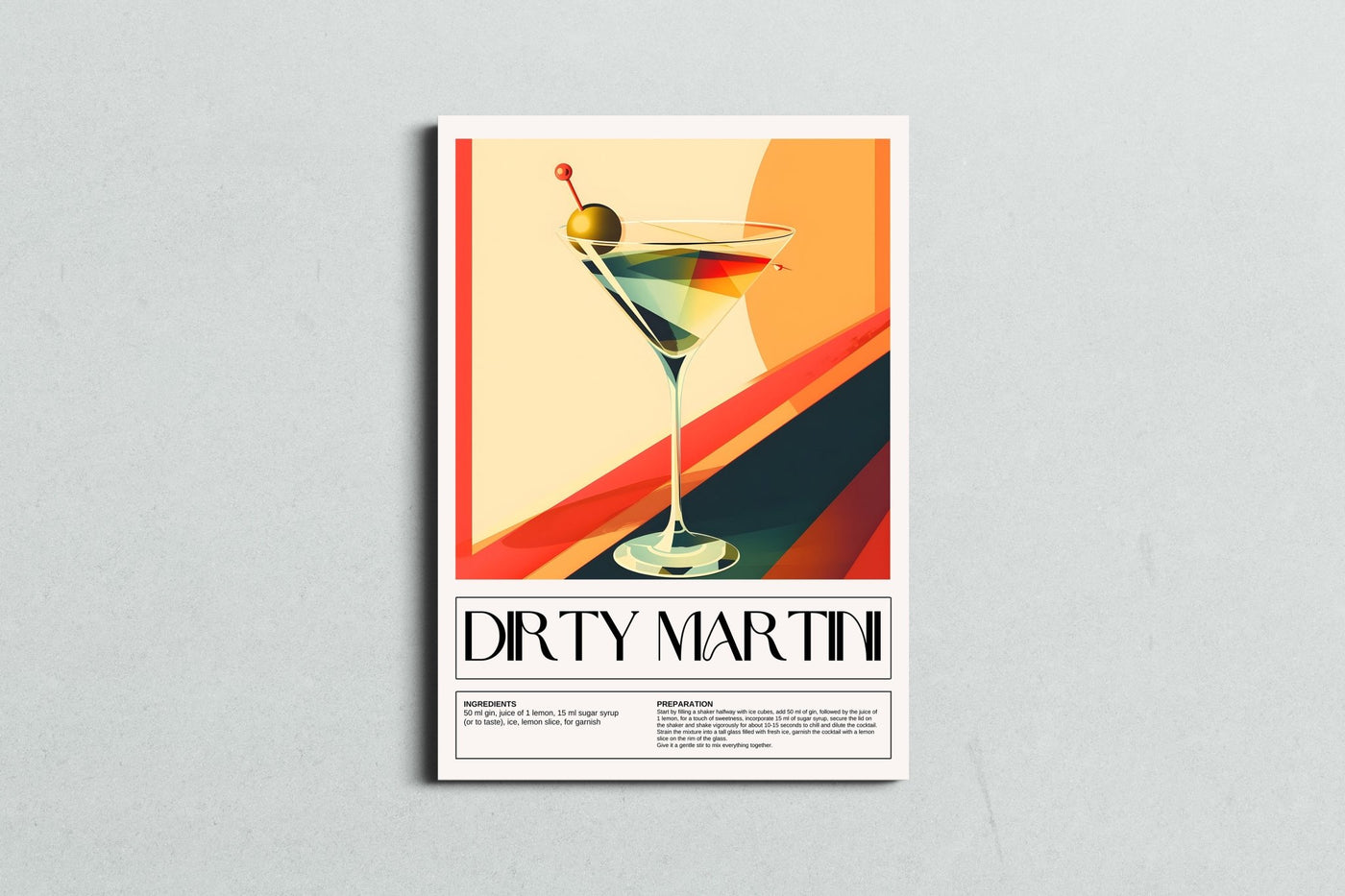 Sundown Dirty Martini - MySmileTiles