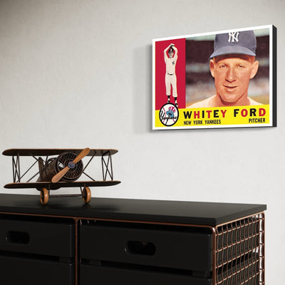 Whitey Ford New York Yankees Baseball Card - MySmileTiles